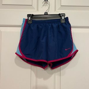 Girls running shorts, size L